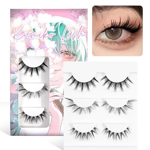 Kumiko Handmade Lashes 3-Styles False Eyelashes Manhua Lashes, Ca...
