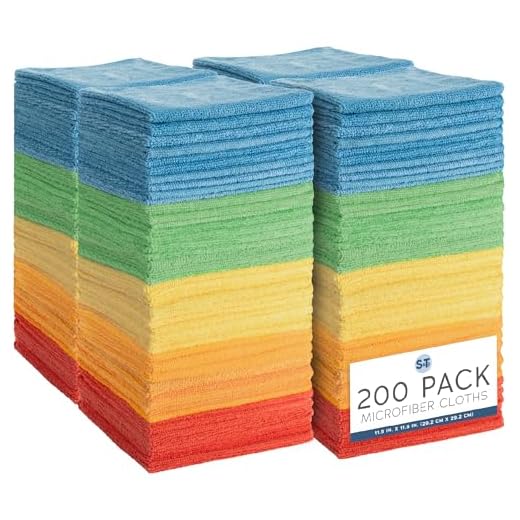 200 Pack Microfiber Cleaning Cloths Set