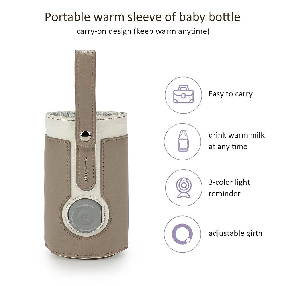 Rvtkak Flessenwarmer USB, draagbare babyflessenwarmer met temperatuur Flessenwarmer Baby onderweg Babytas Babyflessenwarmer Warmte-isolatietas voor reizen Verpleging in de babyruimte Rvtkak Flessenwarmer USB, draagbare babyflessenwarmer met temperatuur Flessenwarmer Baby onderweg Babytas Babyflessenwarmer Warmte-isolatietas voor reizen Verpleging in de babyruimte