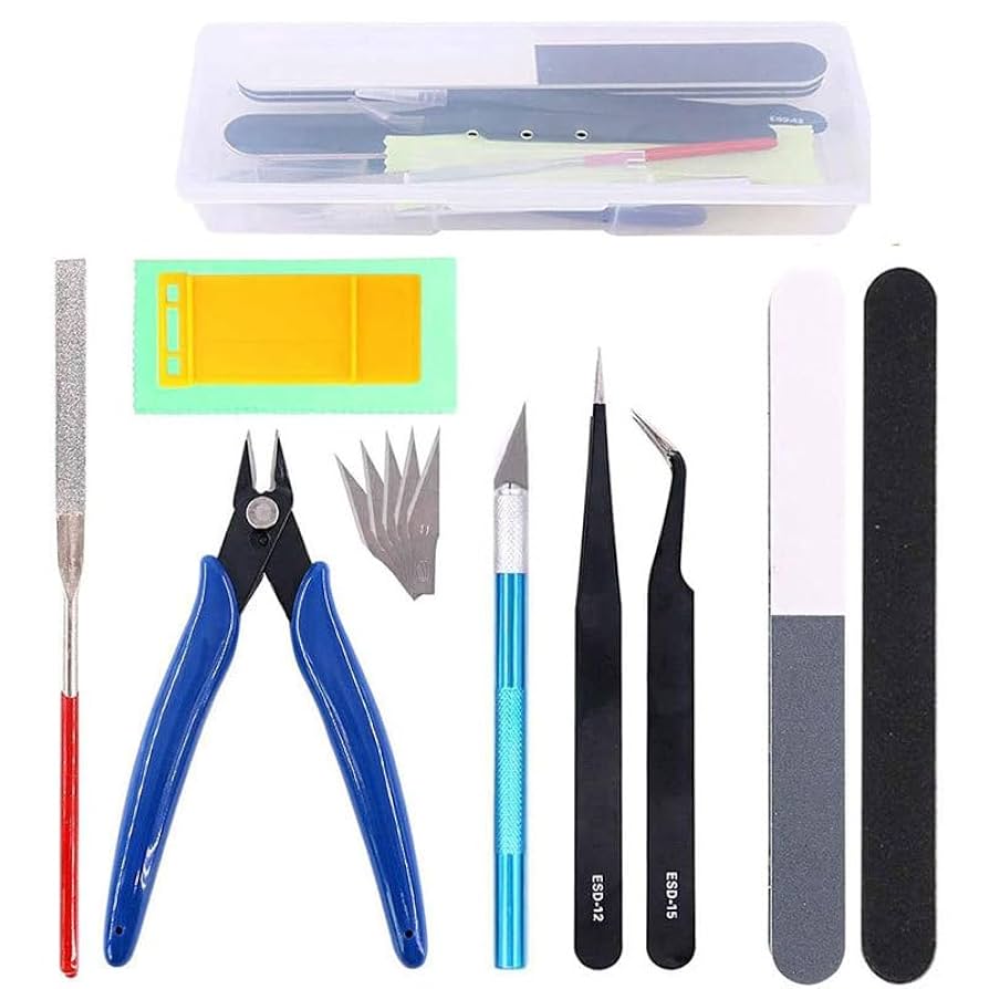 ニッパー工具色々！プラモデル 道具 Amazon | プラモデル工具 14点セット 初心者向き 入門用ツール