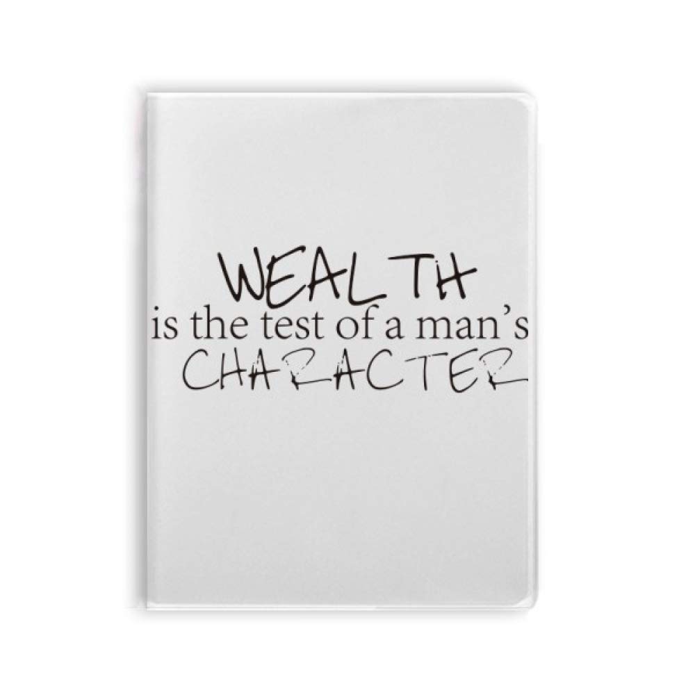 Carnet de notes souple Wealth is The Test confortable pour écrire - 4