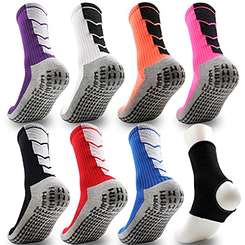 Anti Slip Ankle Socks, Soccer Socks Non-Slip Sports Socks Women Men ABS