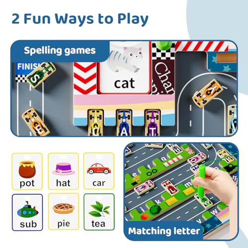 Tmgooyier Magnetic Alphabet Maze, Montessori Toy for Ages 3-5,Toddler Fine Motor Skills Toys for Boys Girls