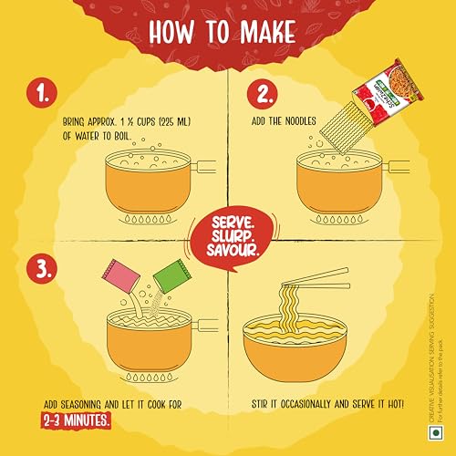 Image of Wok Tok Instant Noodles Schezwan 66g (Pack of 12)