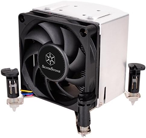 SilverStone Technology AR10-115XP 3U Rackmount Server/Small Form Factor Intel CPU Cooler with Push Pin Design