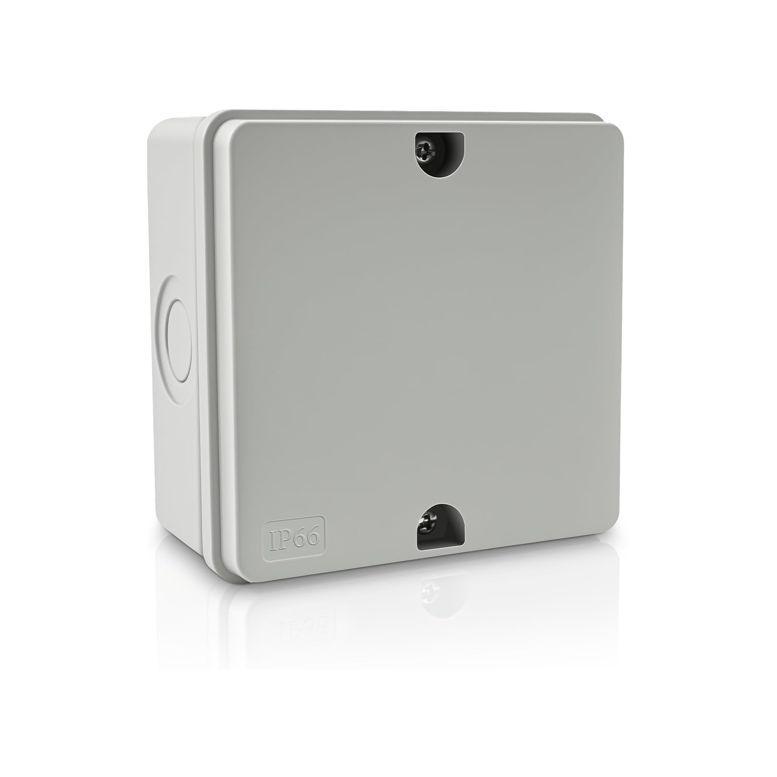 NineLeaf IP66 Waterproof Junction Box Outdoor, 7 1/8" x 4 1/2" x 4" White Electrical Enclosure, Weatherproof Project Box for Garden, CCTV, Garage, Workshops, DIY Wiring,1PK