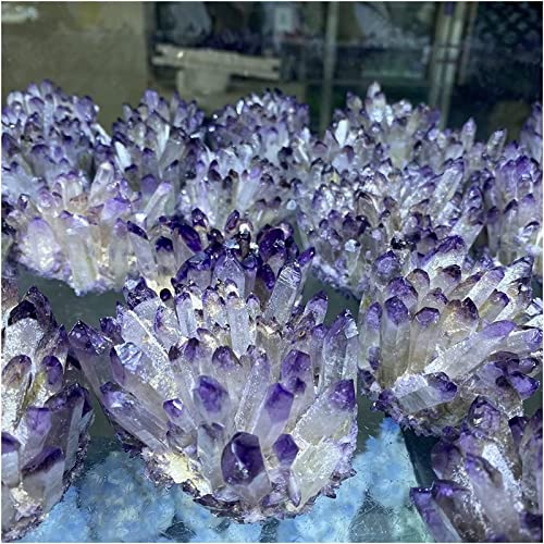 Cristal d'améthyste naturelle sélectionnée, bloc de collection 300-400g