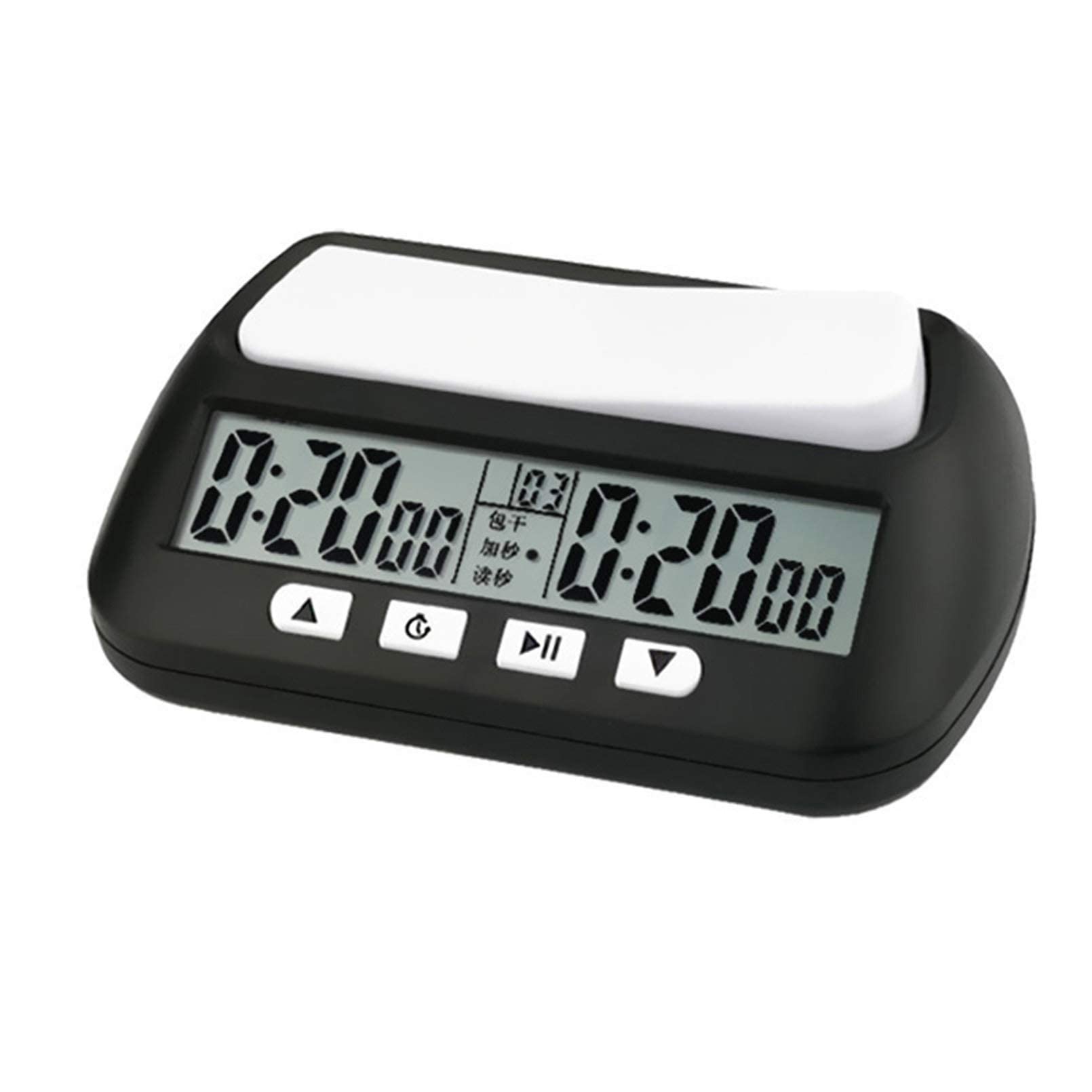 X&Z-XAOY Orologi da Scacchi Professionali, Cronometro da Competizione per Scacchiera Digitale (Color : Black)