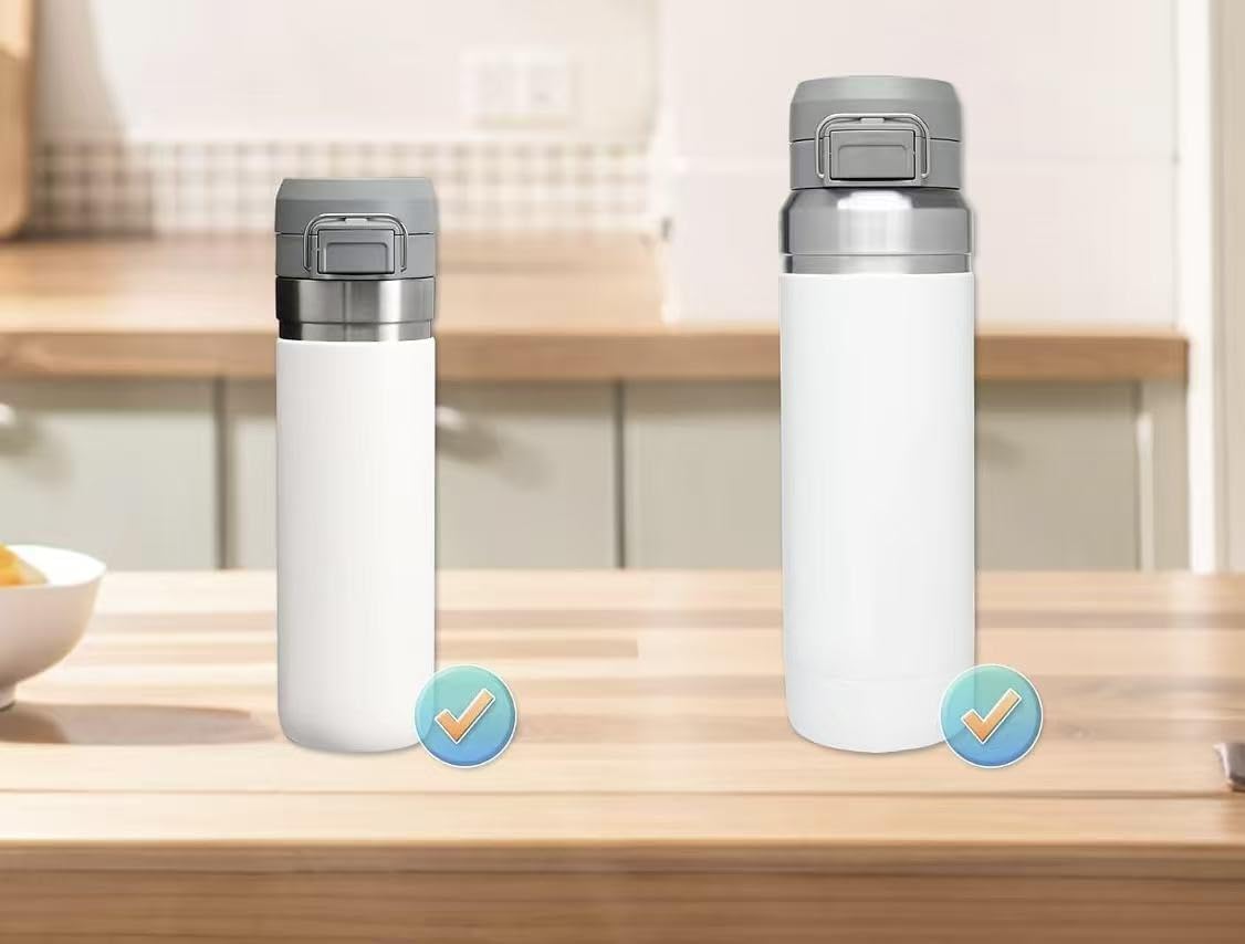 Ersatzdeckel, kompatibel mit Stanley Quick Flip Go 680 ml, 1020 g (nur ), obere Abdeckung mit Trageschlaufe, Zubehör, automatischer Klappdeckel, Ersatz für Reisen, Schwarz