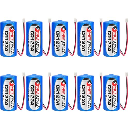 DUDUTANG 10 CR123A/CR17345 3.0V 1400mAh PLC [ds^ĝă`Eobe[ 2.54 zCgvO