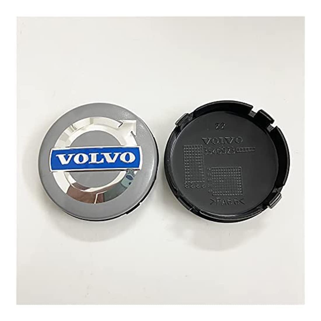 4 Cache-moyeux Pour Volvo S40 I / V40 I 1995-2004 - Diamètre 64 Mm - Enjoliveurs Centre Roue - 8