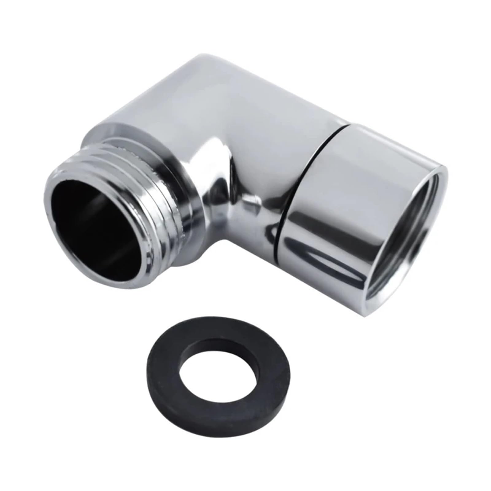 Adaptateur coudé de pomme de douche réglable à 90 degrés pour fixation murale
