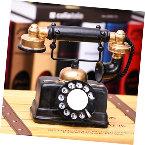 Teléfono de disco vintage CORHAD de resina decorativa retro 4