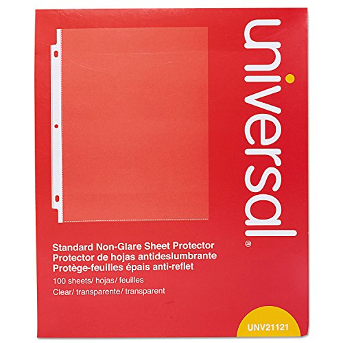 Pochette perforée transparente Universal Office 21121, protection anti-déchirure 8.5 x 11