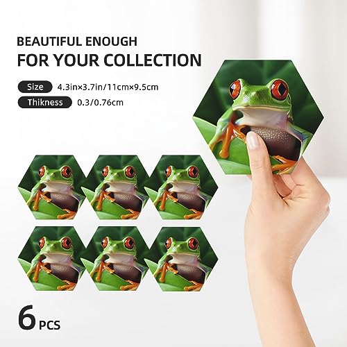 Dessous de verre grenouille absorbant et résistant à la chaleur