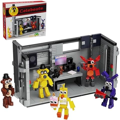 FNAF Nights Cartoon Figure Building Set Cover