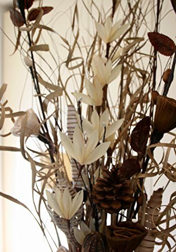 Dried & Artificial Flower Bouquets 85cm Tall Ready For A Vase (natural and cream)