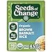 SEEDS OF CHANGE Certified Organic Brown Basmati Rice, Organic Food, 8.5 OZ Pouch (Pack of 12)