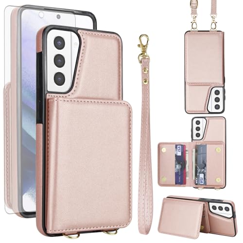 Coque Samsung S21 Plus avec protège-écran verre trempé et blocage RFID