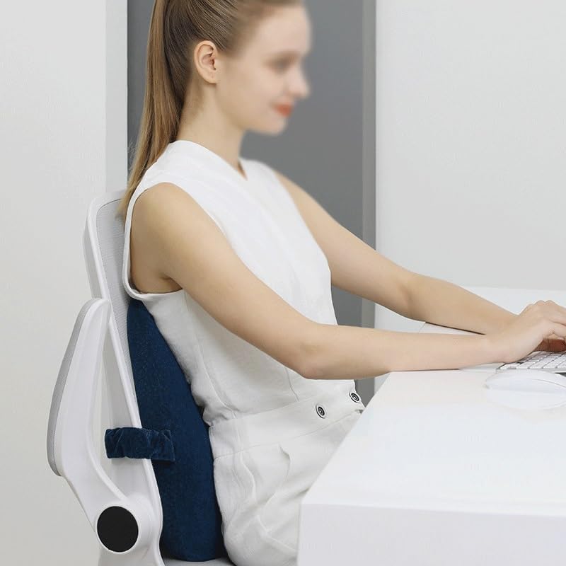 VIDI All Season Versatile Office Chair with Suede Lumbar Pillow Car Back Cushion(Black-JoJo's Bizarre Adventure1)