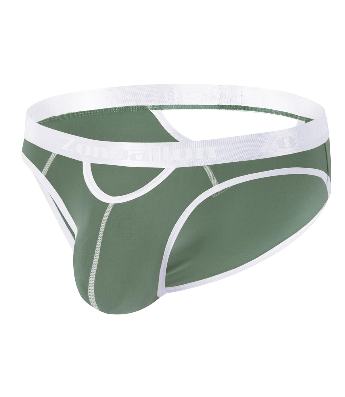 MUEBAIRES Men's Open Front and Rear Underwear Ball Pouch Bulge Low Rise Bikini Briefs