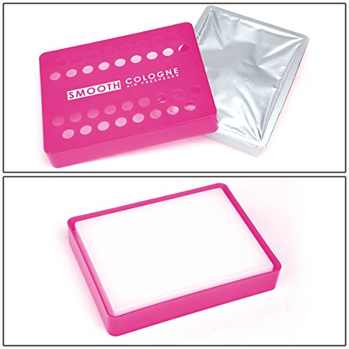 Smooth Cologne Gel Based White Peach Scent Japanese Under-The-Car Air Refresher/Odor Eliminator Brick (Pink) #TOP2