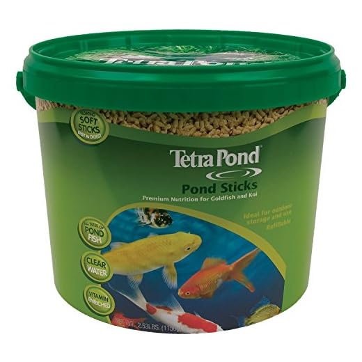 TetraPond Pond Sticks 2.65 Pounds, Pond Fish Food, For Goldfish And Koi, 16357, 2.53 Pounds
