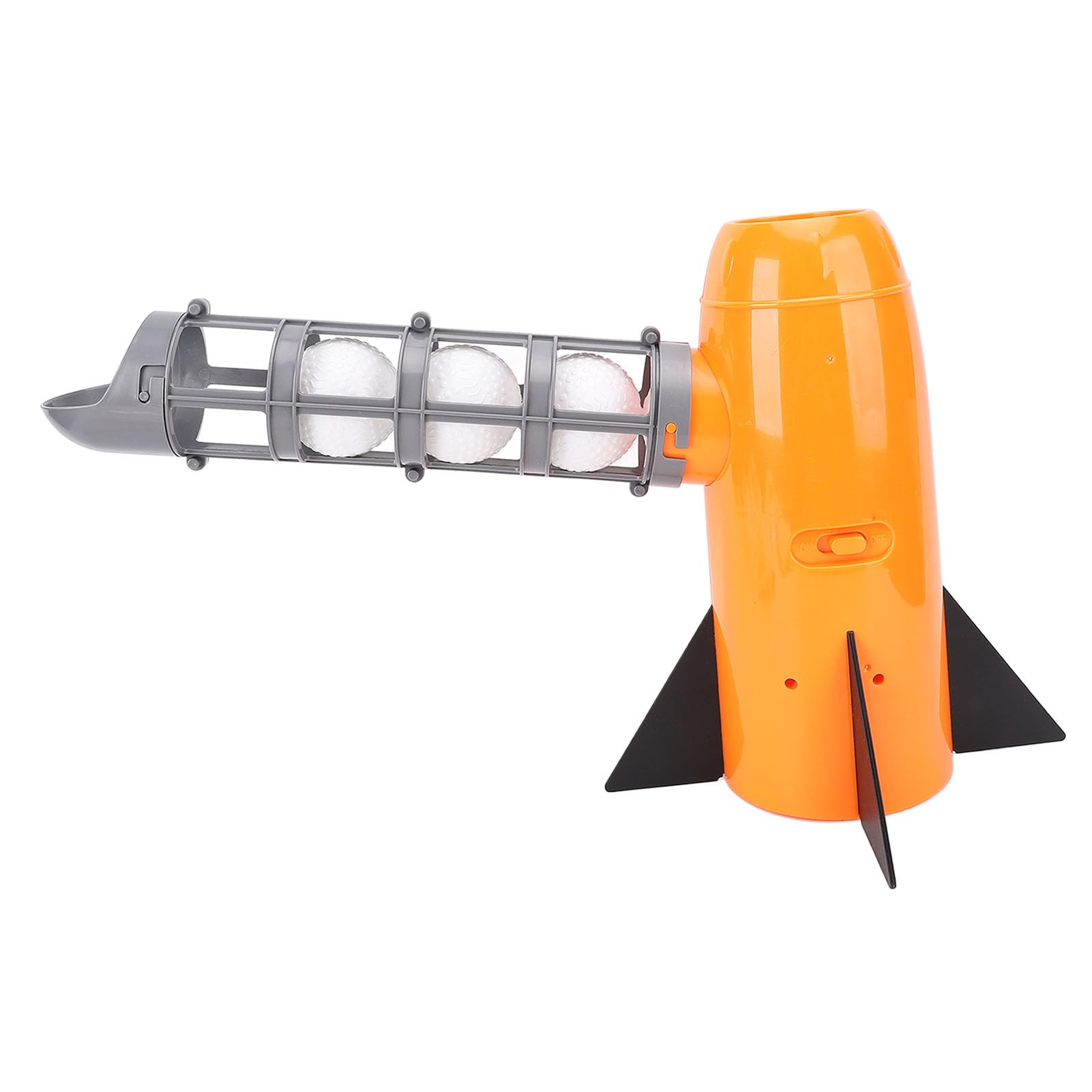 Fockety Lanciatore Automatico di Baseball, Lanciatore di Baseball con Avviamento con Un, Giocattolo con Mazza Retrattile e 5 Palline per Allenamento Sportivo all'Aria Aperta per Bambini