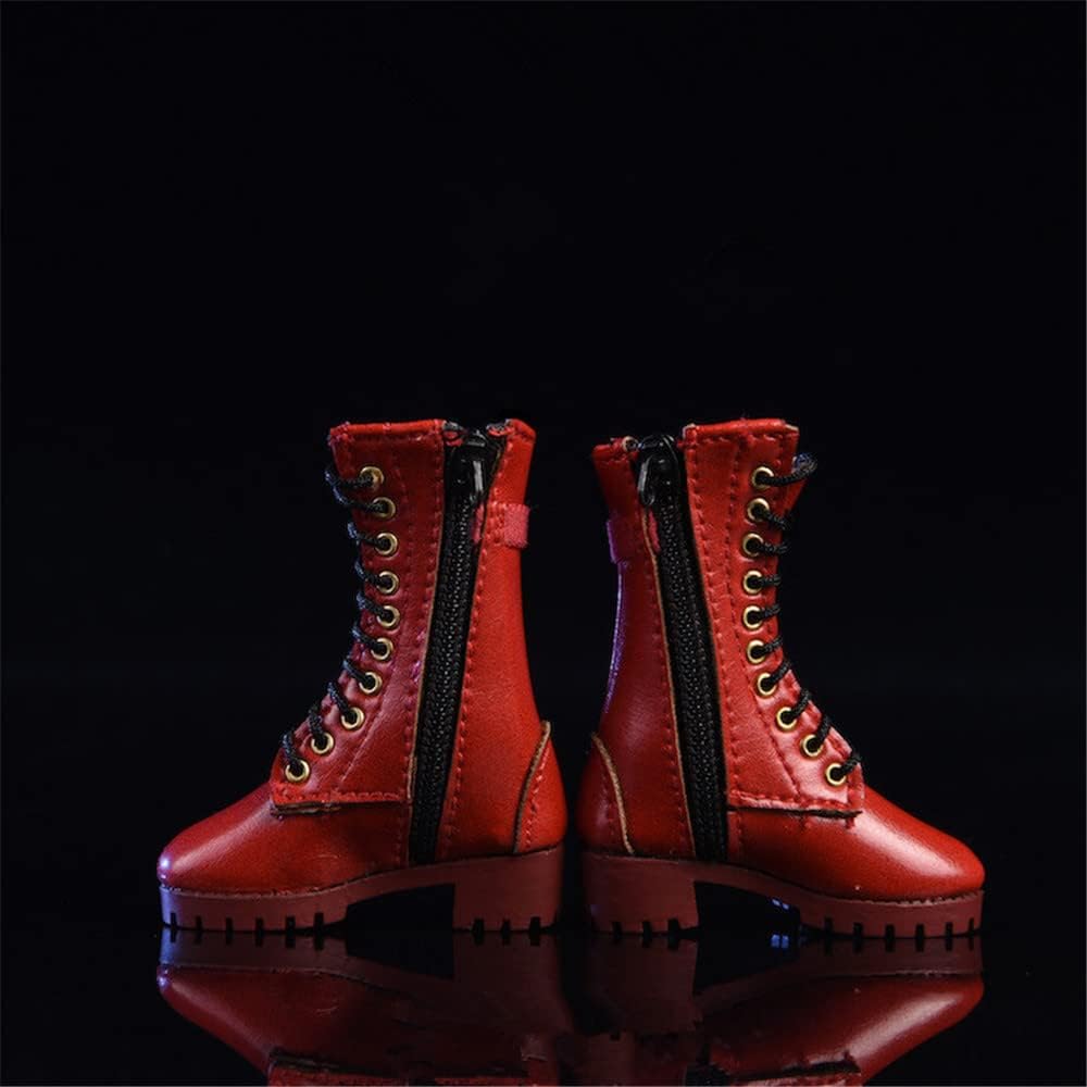 Fremego 1/6 Scale Female Shoes,Hollow Boots Shoes Model for 12inch Female PH TBL JO Action Figure Body (Red)