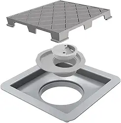 Ralo Linear Tampa PVC Oculta 15x15 - Novii