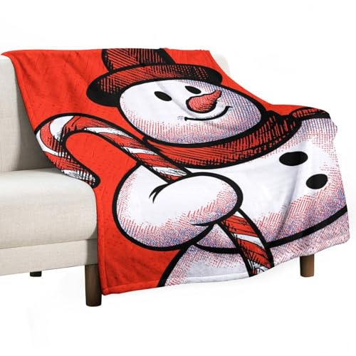 Couverture plaid de Noël rouge pour canapé et lit ambiance cocooning