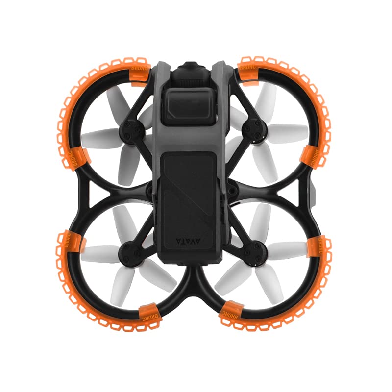 Propeller Protector Guard For DJI Avata Anti-Collision Ring Protective Sleeve Protection Safety Bar Propeller Protector Drone Accessory (orange)