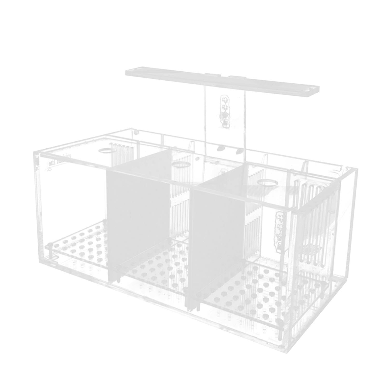 Aquarium Betta-Zucht-Becken, Mini-Aquarium, Transparenter Desktop-Kampffisch-Tank, Acrylic Garden Office Fish Breeding Box
