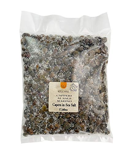 Etimo Pantelleria Capers in Sea Salt (17.6 Ounce)
