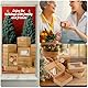 40 Stück Kraftpapier Box mit Sichtfenster,GeeRic Weihnachtskeks-Keksbox (9.7 * 7 * 3CM), Backwaren Backen Süßigkeitenboxen für Gebäck, Muffins, Macarons, Keksbox