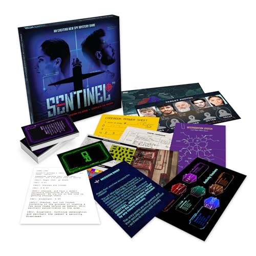 Sentinel – Escape Room Style Spy Mystery Challenge | Solve Logic Puzzles, Crack Codes & Decode Ciphers | 90-Minute Game for Adults & Teens
