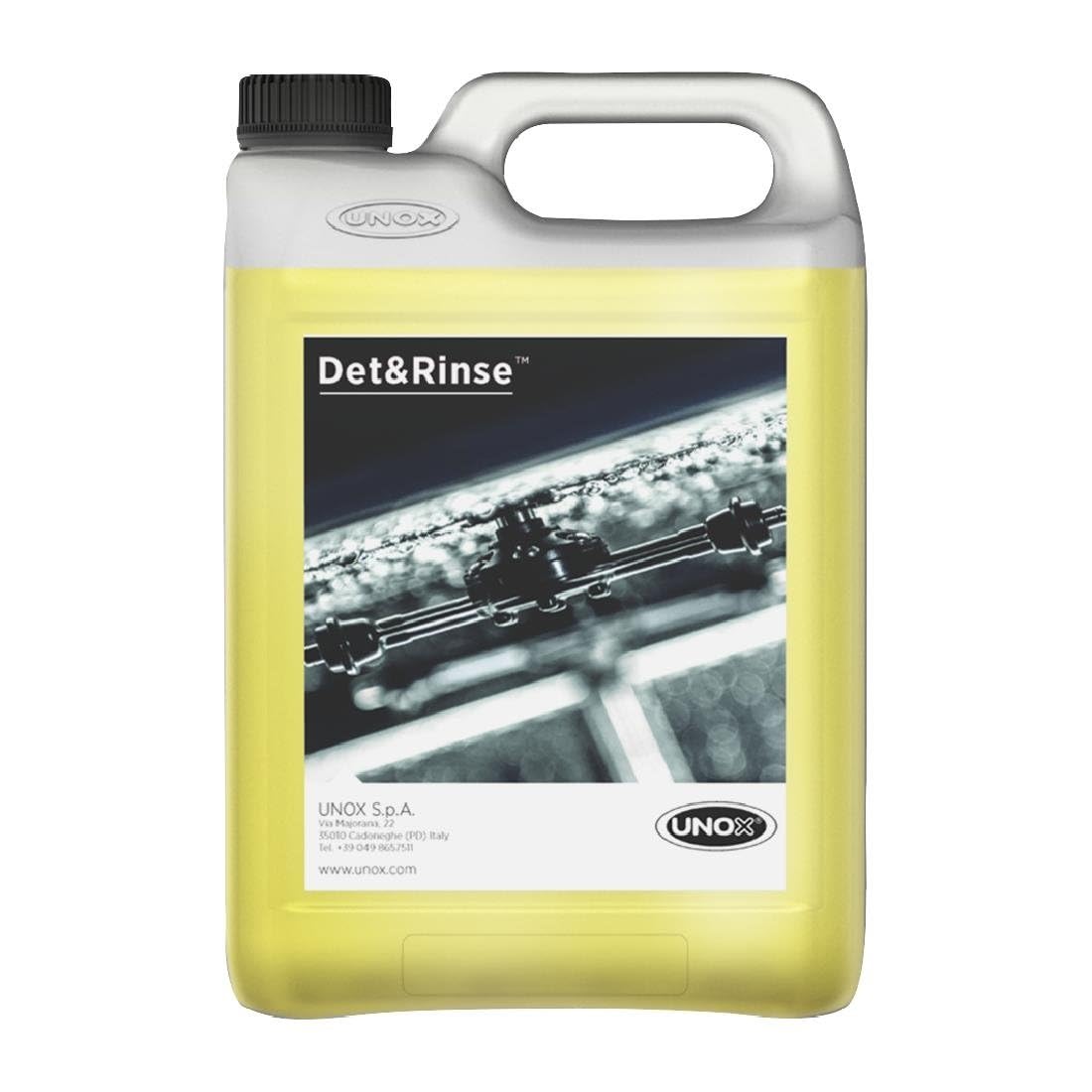 UNOX DET&Rinse, Detergente brillantante concentrato, Per forni UNOX serie 5 E, 2 taniche da 5 l l'una