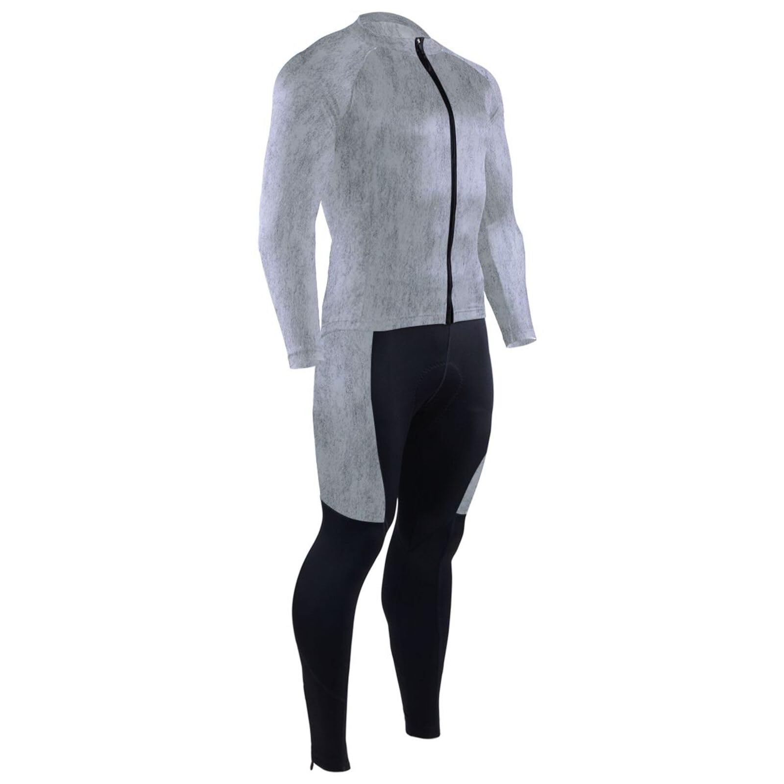 Radtrikot mit Taschen, atmungsaktiv, Ärmel, Fahrradtrikot, Herren, 3D-gepolstert