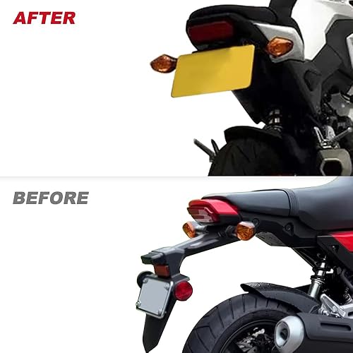 Miniatura 3 de Xitomer Eliminador de guardabarros apto para GROM MSX125 2017 2018 2019 2020 GROM Tail Tidy soporte para placa de matrícula