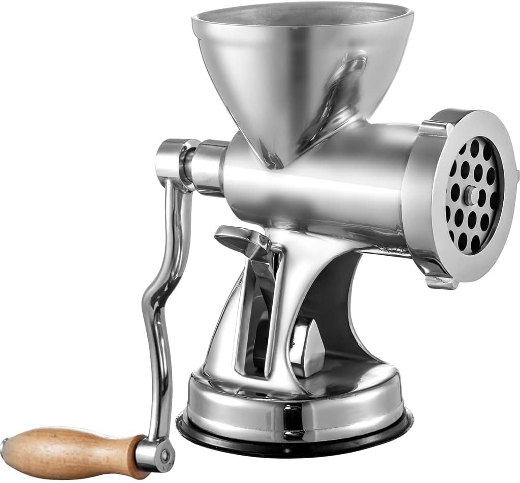 Hand Operated Meat Grinder Multifunctional Kitchen Appliance 304 Stainless Steel Home Manual Sausage Stuffer Mincer