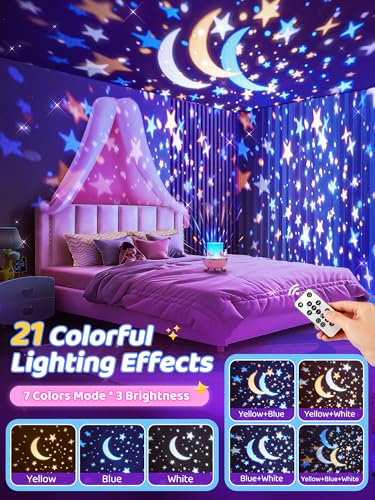 One Fire Night Light for Kids, Toys with 15 Films & 15 White Noises, Rechargeable 1200mAh Toddler Night Light with 360° Rotation, Remote Control Unicorn Gifts for Girls, Toys for 3-12 Year Old Girls - Cosy Home Interiors One Fire Night Light for Kids, Toys with 15 Films & 15 White Noises, Rechargeable 1200mAh Toddler Night Light with 360° Rotation, Remote Control Unicorn Gifts for Girls, Toys for 3-12 Year Old Girls - Image 4