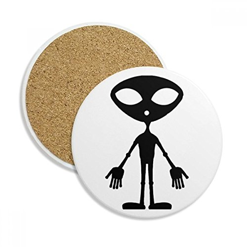 Caboteur en céramique Univers et Alien DIYthinker dessous de verre absorbant multicolore - 2