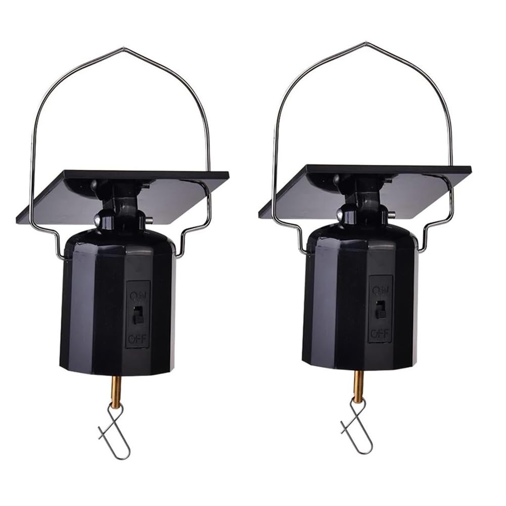 Qerwsdty Solar Powered Wind Spinner Solar Motor with Hook No Batteries Requireds Hanging Rotating Motor for Outdoor Garden Patio