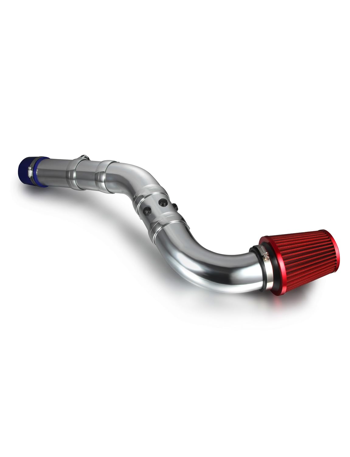 Universal Sportluftfilter Auto,76mm 3 Zoll Universal Luftkühlung Lufteinlassfilter Kit,Kaltluft Ansaugfilter,Kaltluft Ansaugrohr Kit,Kaltluftansaugschlauch