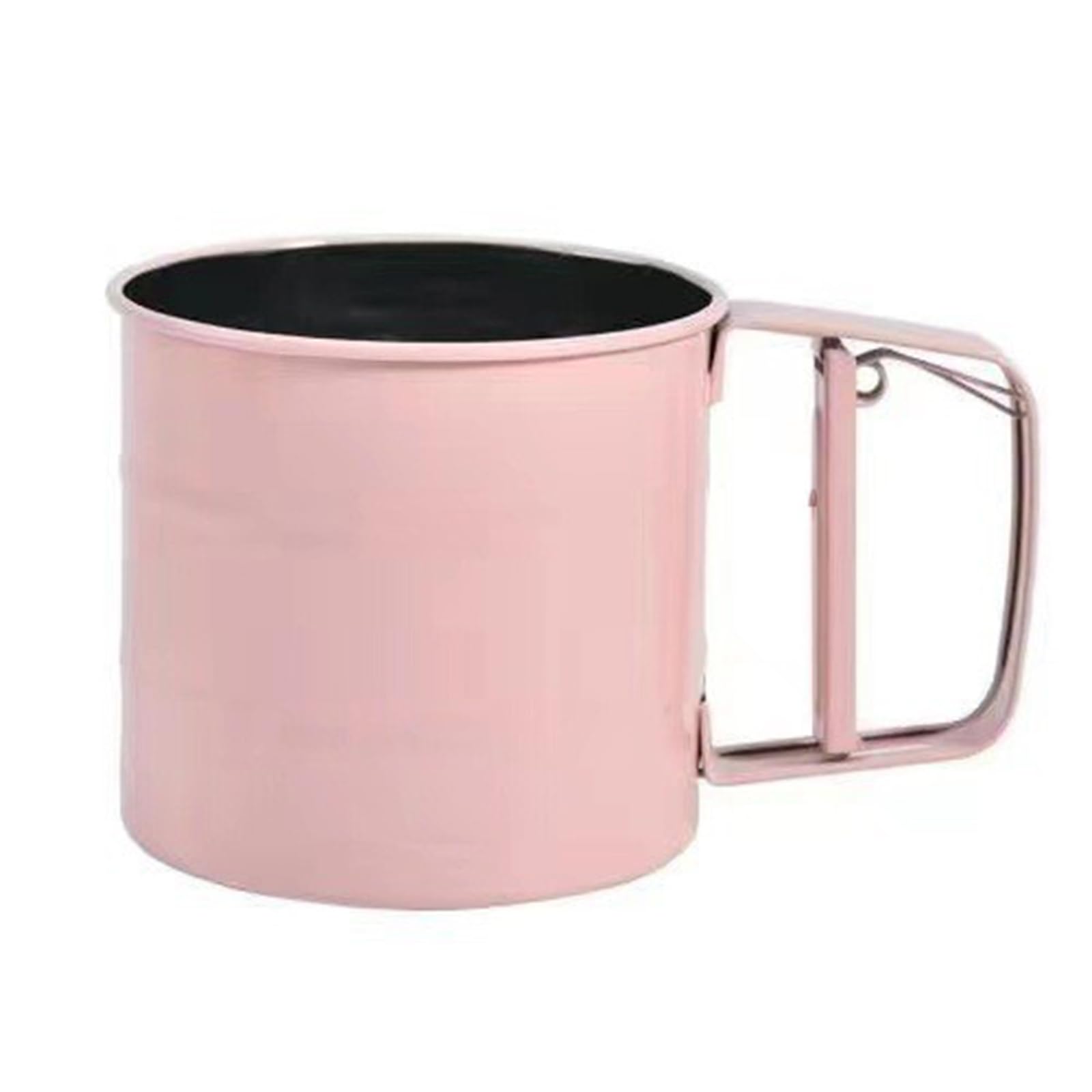 ZORESCOLEO Handheld Semi Automatic Flour Sieve Stainless Steels Flour Sifter Fine Meshes Sugar Sieve for Baking Powder for Baking Powder