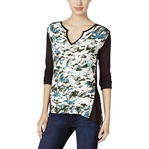Calvin Klein Jeans Women's Printed 3/4 Sleeve Top