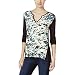 Calvin Klein Jeans Women's Printed 3/4 Sleeve Top