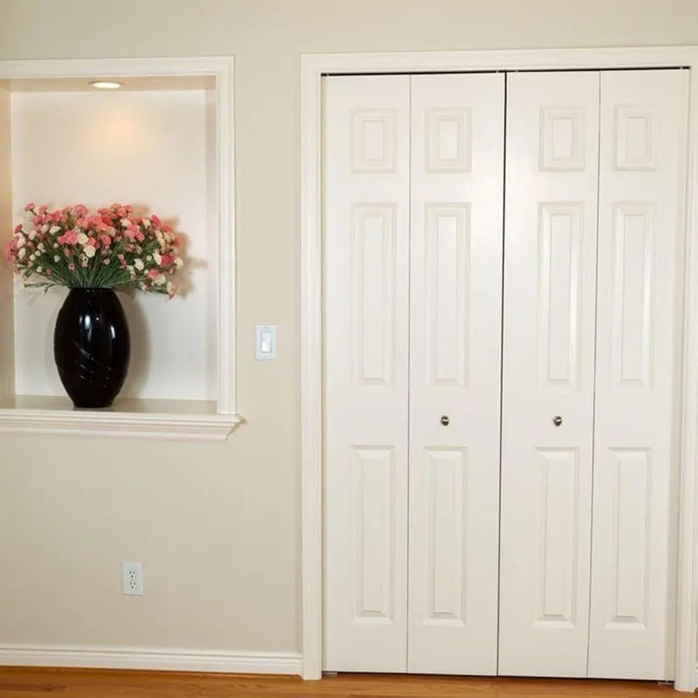 Stainless Steel Bi Fold Hardware Kit 2 Pack Sliding Door Repair Set Perfect for Wardrobe and Barn Doors