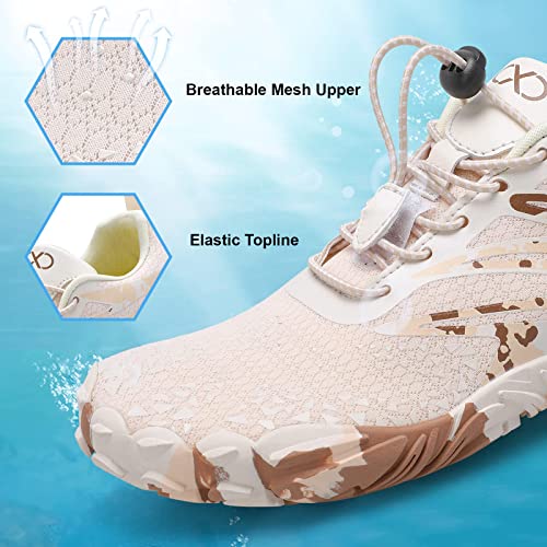 Image of XIHALOOK Athletic Hiking Water Shoes Womens Mens Quick Dry Barefoot for Beach Walking Kayaking Surfing Training