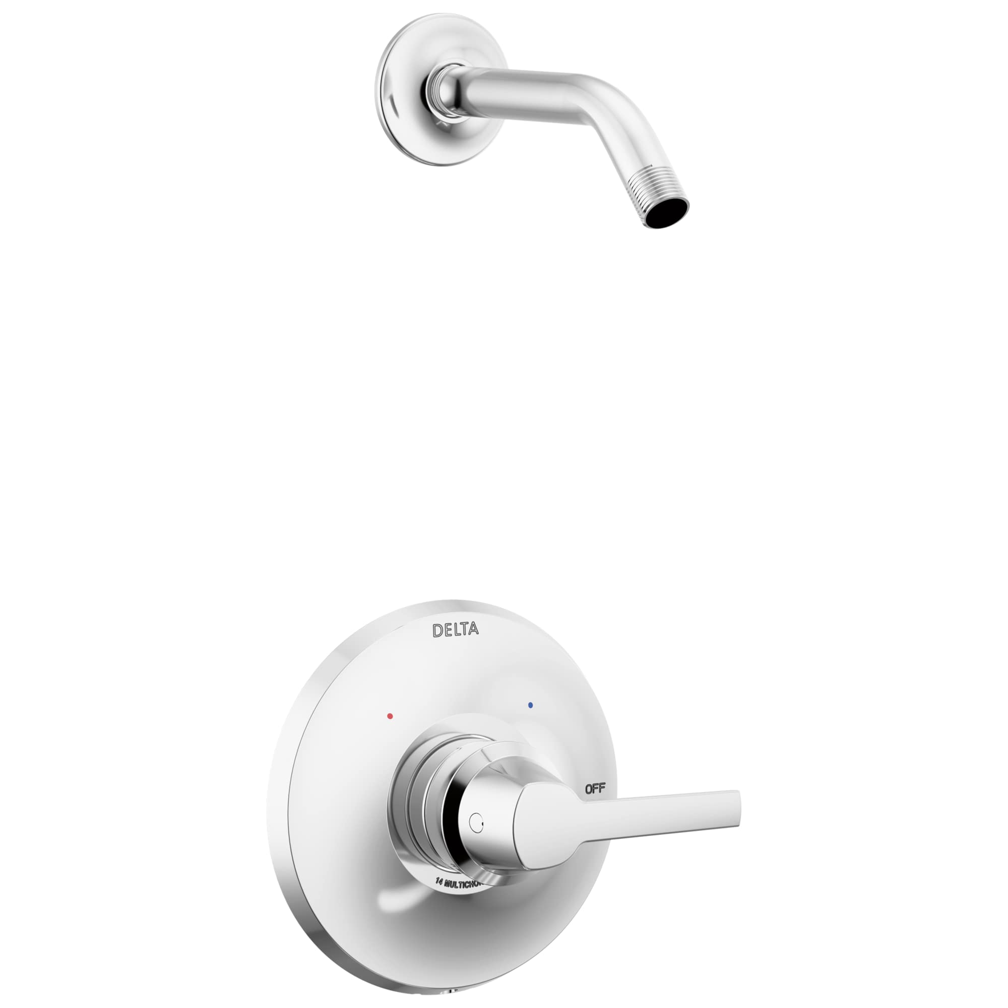 Robinet de douche Delta Faucet Galeon chromé avec poignée unique T14272-PR-LHD